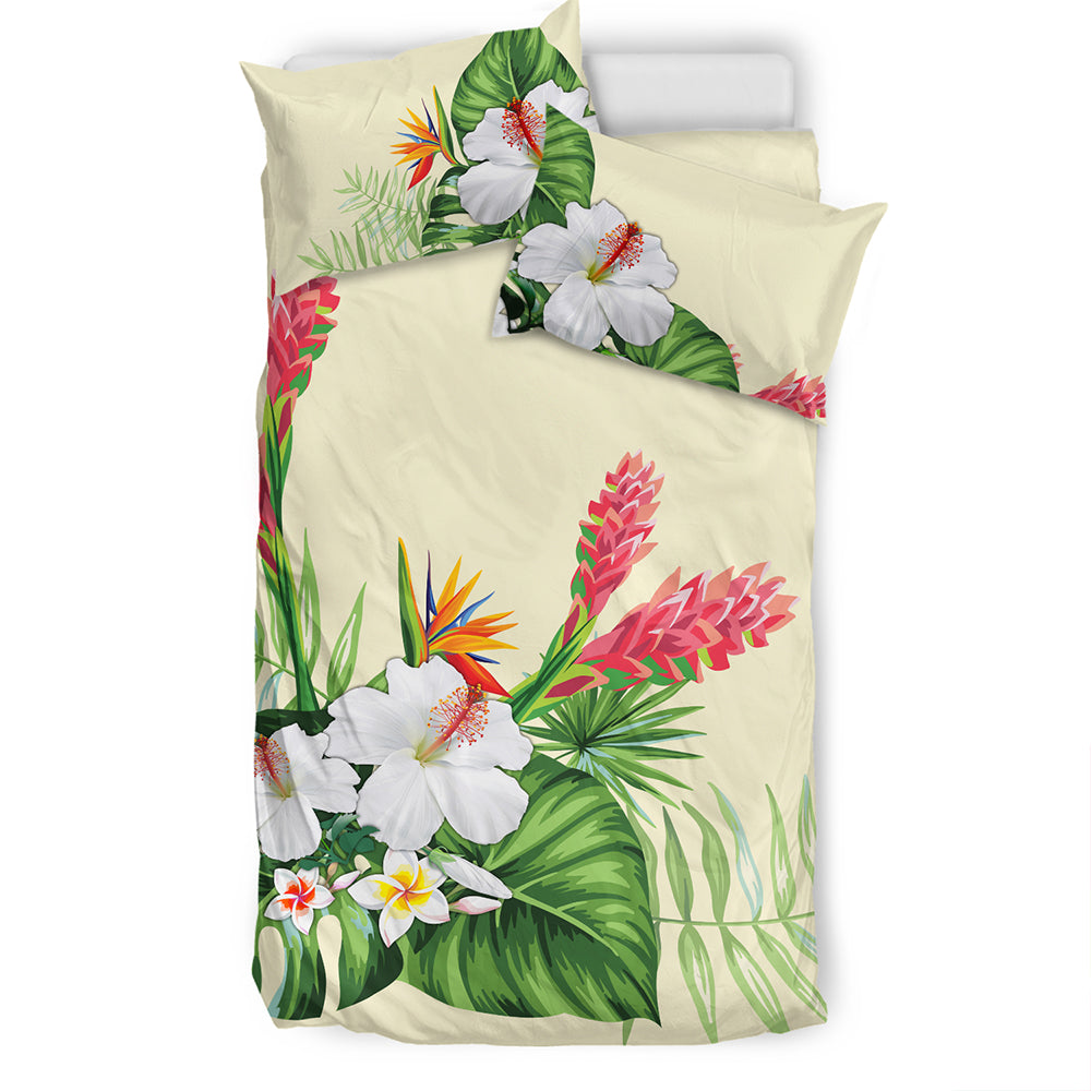 Hawaii Bedding Set Wonderful Hibiscus Flower