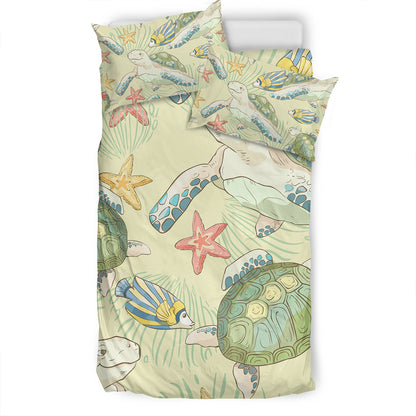Hawaii Bedding Set World Animal In Sea