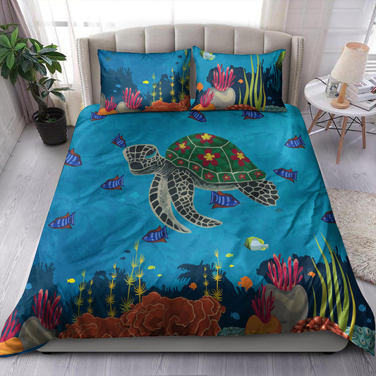 Hawaii Bedding Set Sea Cartoon