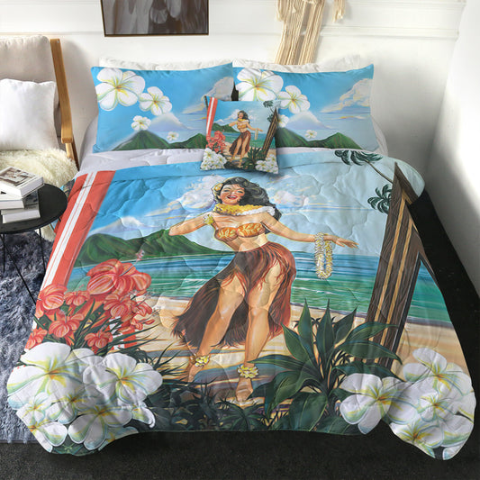 Hawaii Comforter Aloha Hula Dance