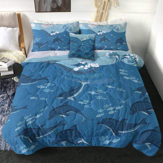Hawaii Comforter Dolphin And Sea