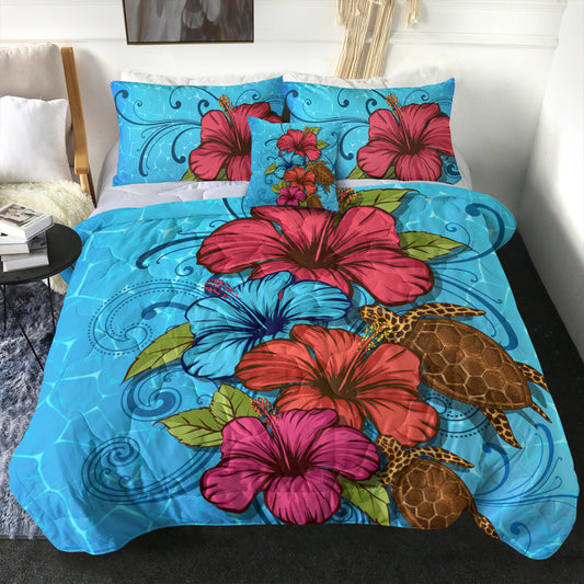 Hawaii Comforter Hibiscus Flower Soulful