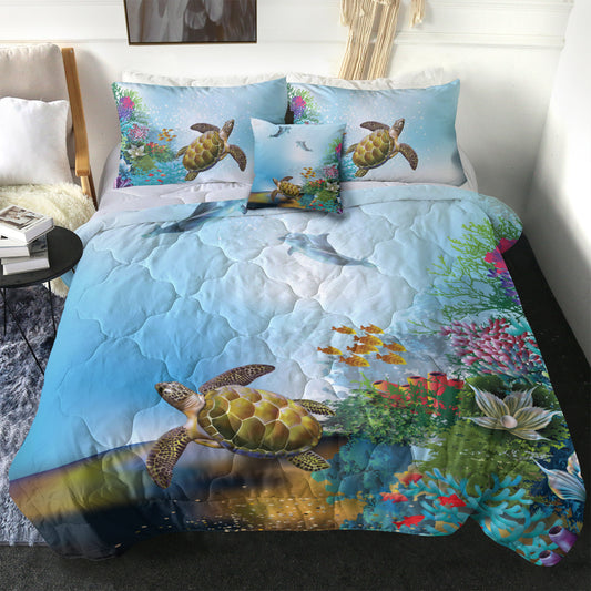 Hawaii Comforter Ocean Cartoon