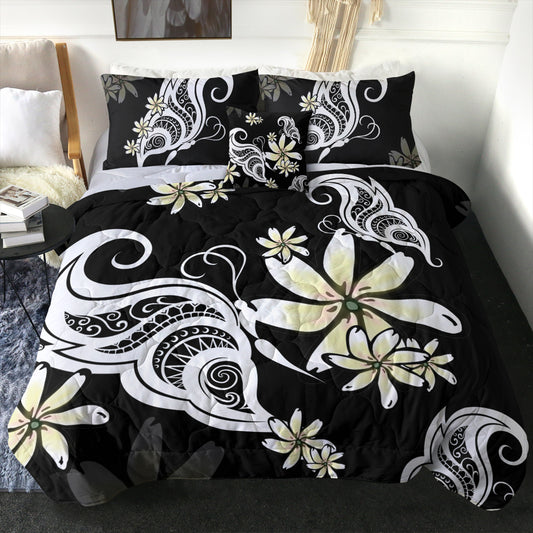 Hawaii Comforter Plumeria Butterfly