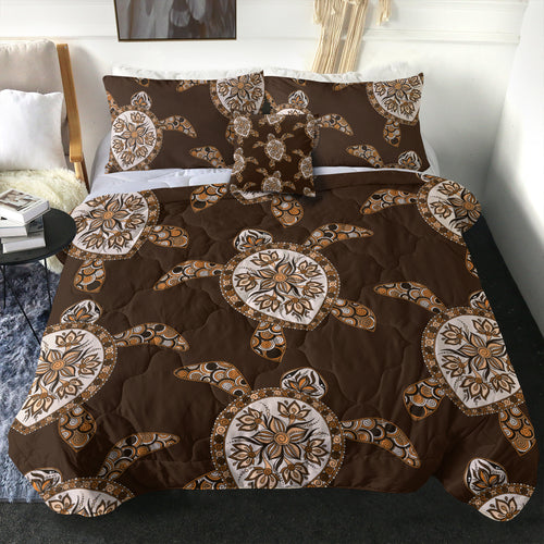 Hawaii Comforter Turtle Plumeria Grown