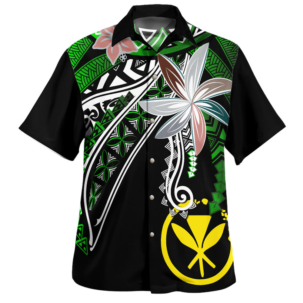 Hawaii Hawaiian Shirt Custom Personalised Fanciful Forest Green