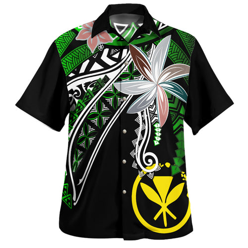 Hawaii Hawaiian Shirt Custom Personalised Fanciful Forest Green