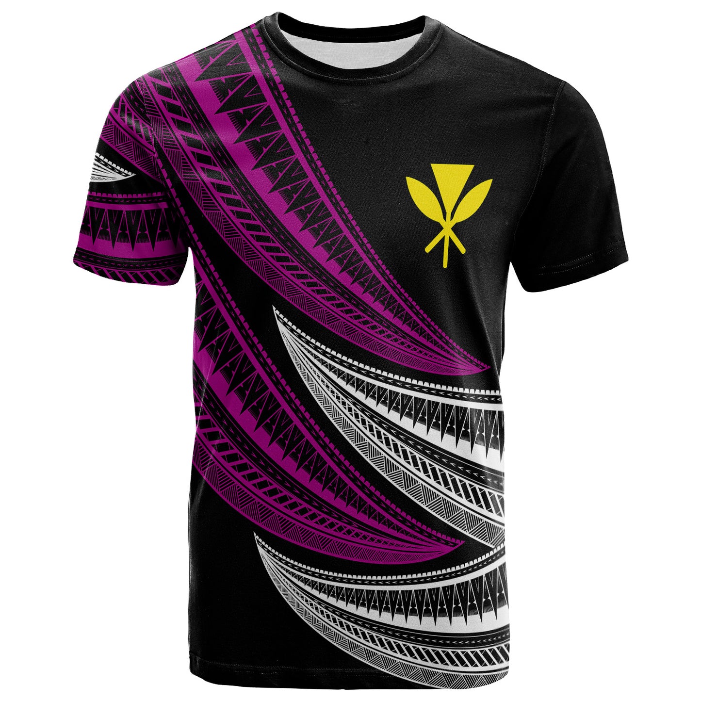 Hawaii Custom Personalised T-Shirt - Wave Pattern Alternating