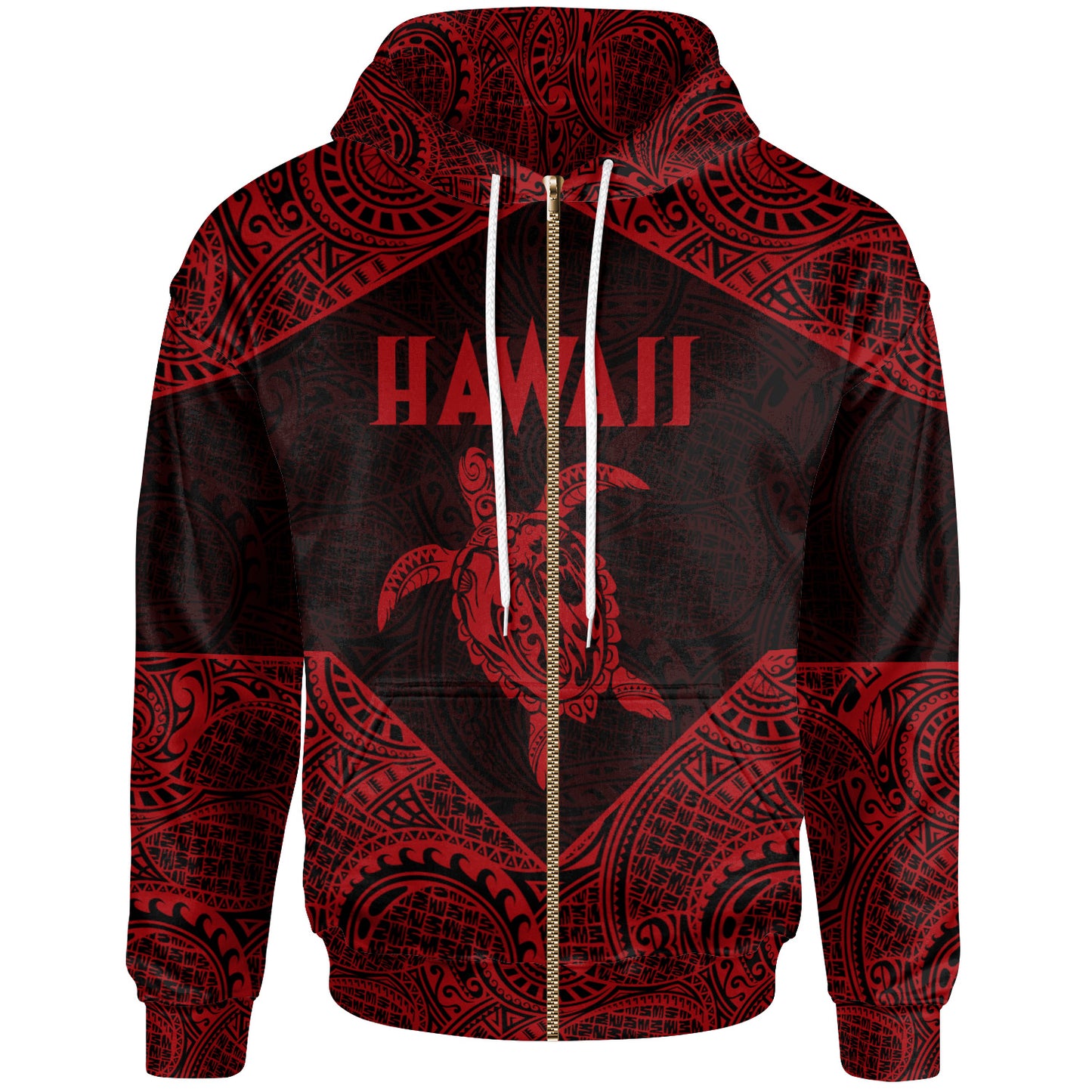 Hawaii Hoodie - Hawaii Turtle Mermaid Polynesian Tattoo 04