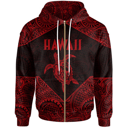 Hawaii Hoodie - Hawaii Turtle Mermaid Polynesian Tattoo 04