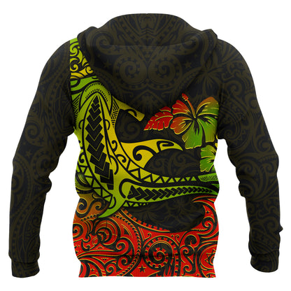 Hawaii Hoodie - Polynesian Hammerhead Shark