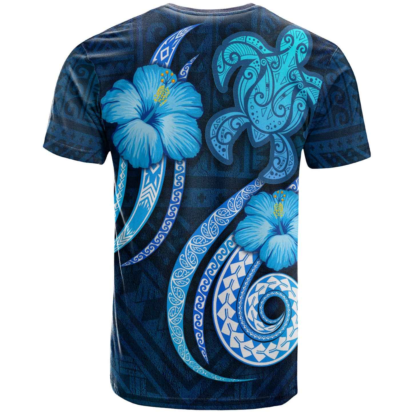 Hawaii Map Kanaka Maoli T-Shirt - Custom Personalised Turtle and Tribal Tattoo Of Polynesian
