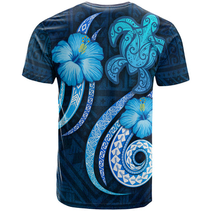 Hawaii Map Kanaka Maoli T-Shirt - Custom Personalised Turtle and Tribal Tattoo Of Polynesian