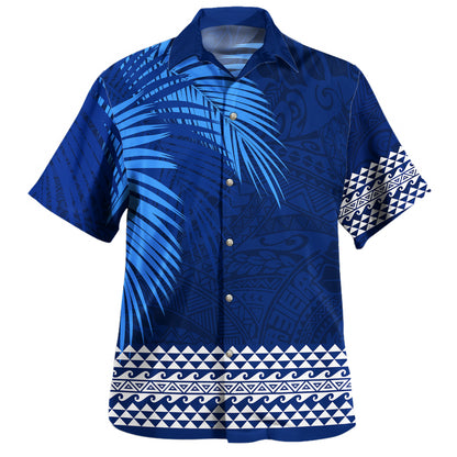 Hawaii Combo Dress And Shirt Polynesian Fabric Leaves