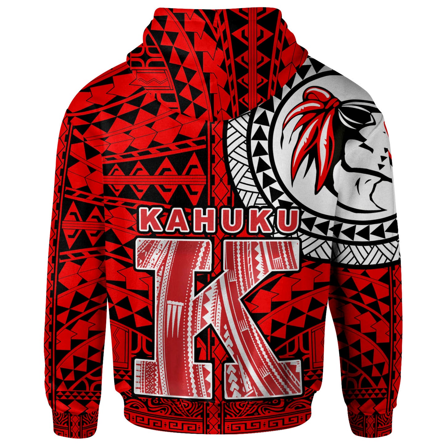 Hawaii Polynesian Hoodie - Red Raider Kahuku
