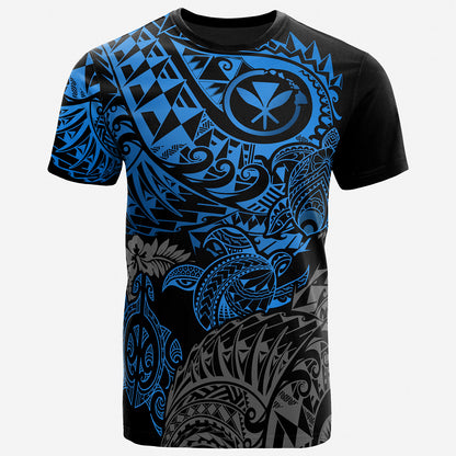 Hawaii T-Shirt - Turtle Hibiscus Flowing