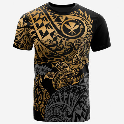 Hawaii T-Shirt - Turtle Hibiscus Flowing