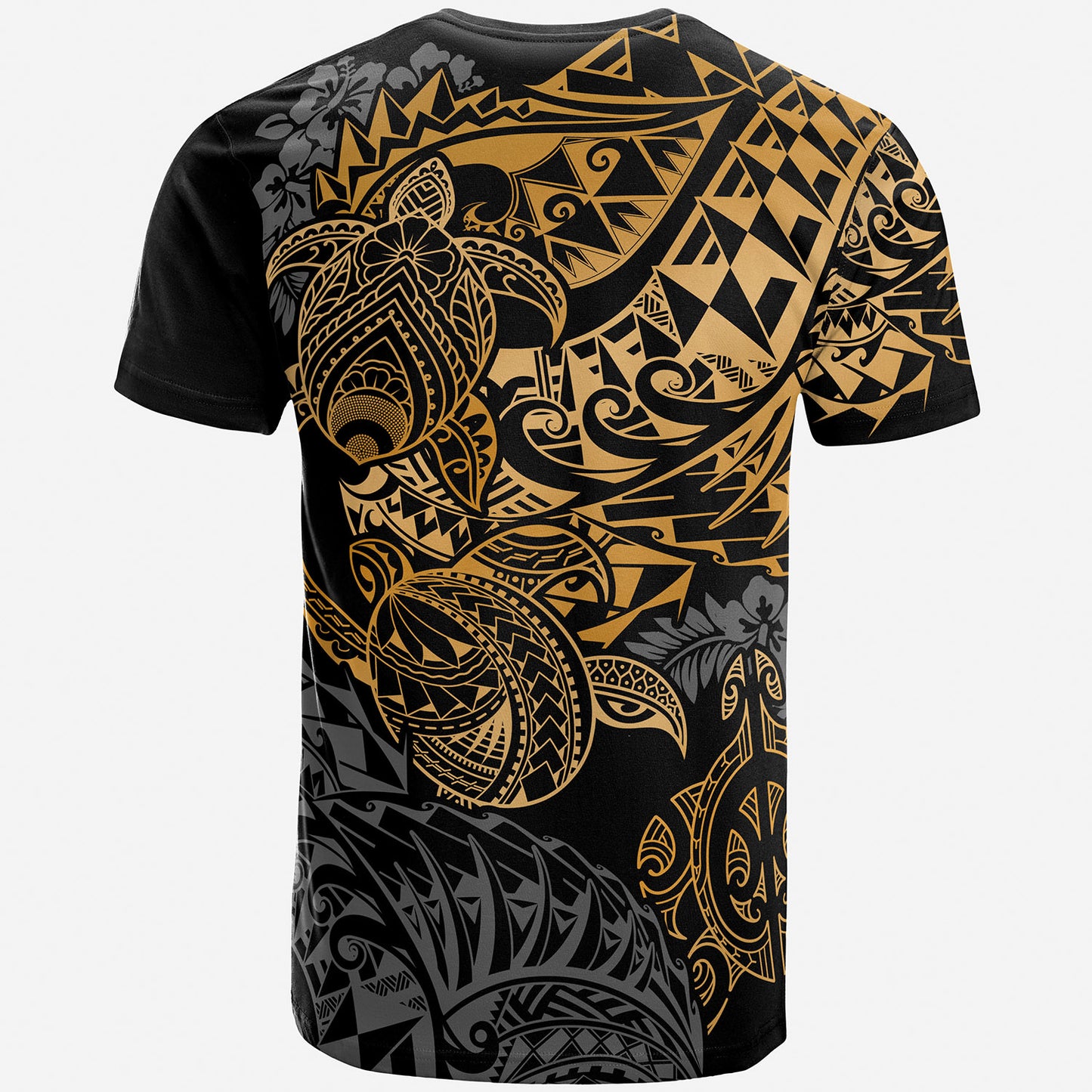 Hawaii T-Shirt - Turtle Hibiscus Flowing