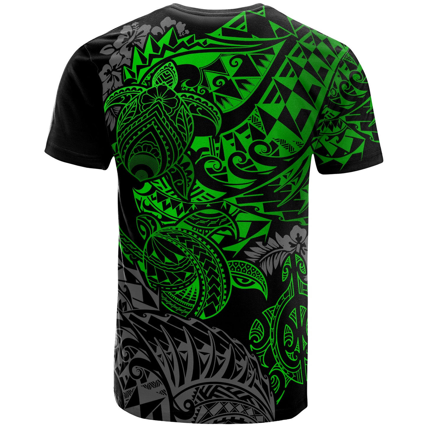 Hawaii T-Shirt - Turtle Hibiscus Flowing