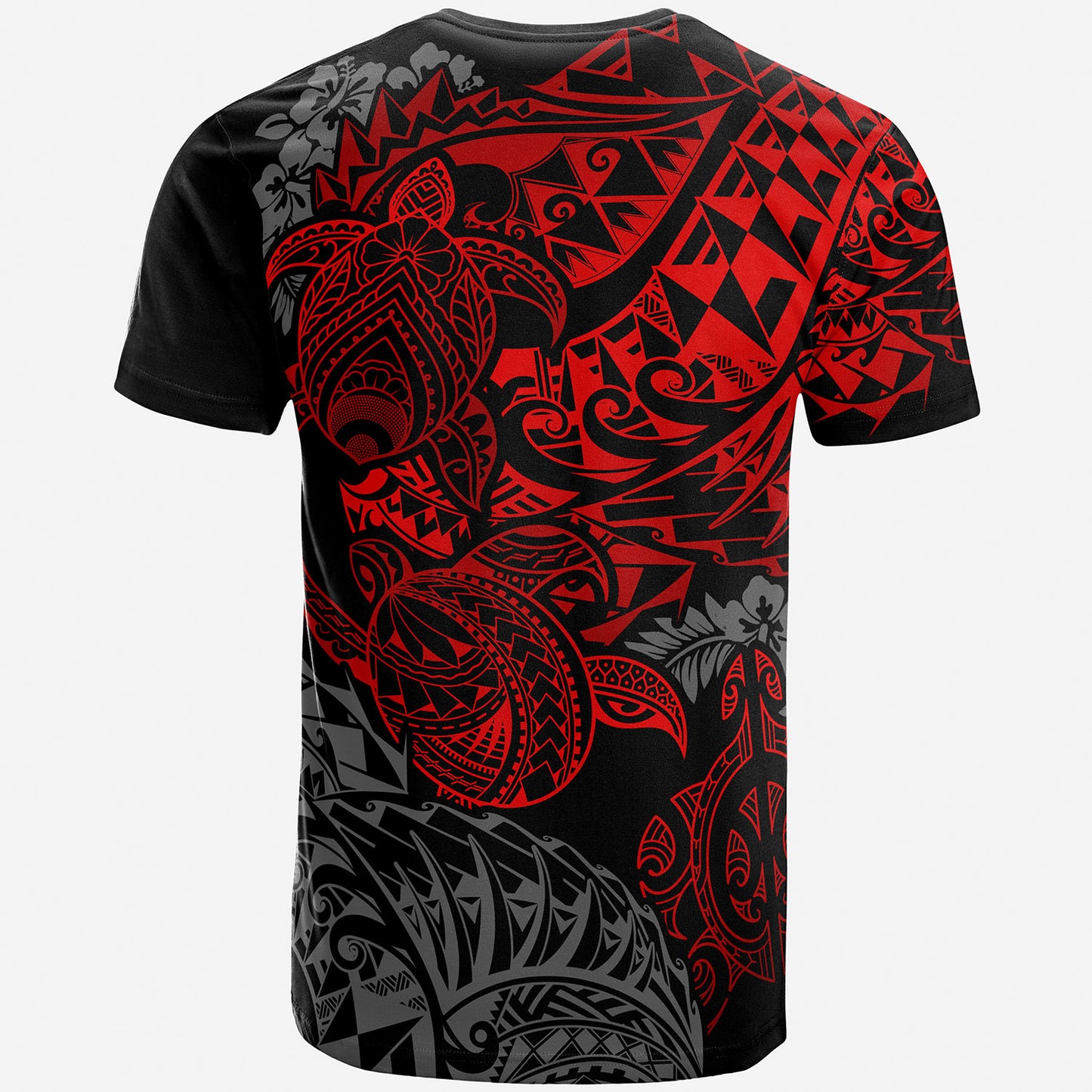 Hawaii T-Shirt - Turtle Hibiscus Flowing