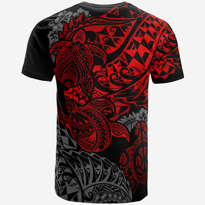 Hawaii T-Shirt - Turtle Hibiscus Flowing