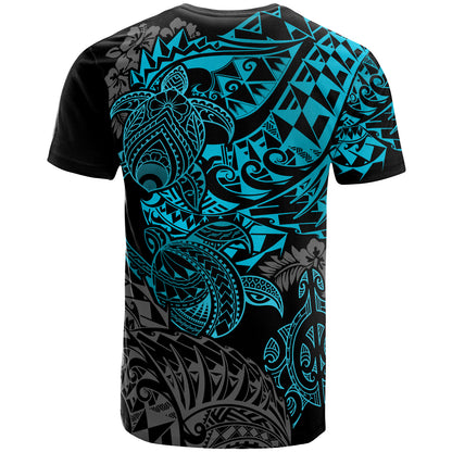 Hawaii T-Shirt - Turtle Hibiscus Flowing
