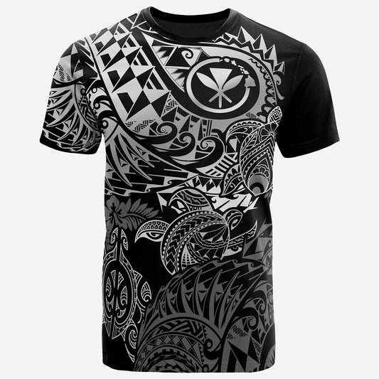 Hawaii T-Shirt - Turtle Hibiscus Flowing