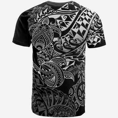 Hawaii T-Shirt - Turtle Hibiscus Flowing