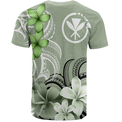 Hawaii T-Shirt Custom Personalised Floral Spirit Sage Green
