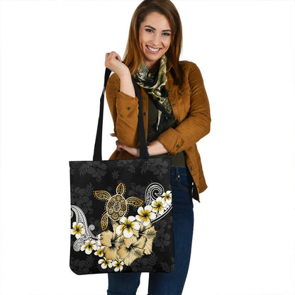 Hawaii Tote Bag Turtle Gold Tropical