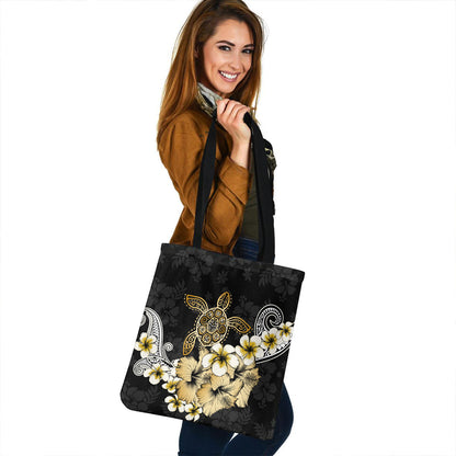 Hawaii Tote Bag Turtle Gold Tropical