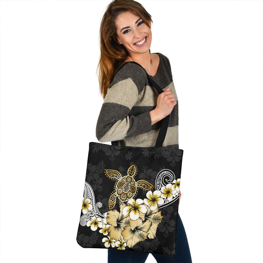 Hawaii Tote Bag Turtle Gold Tropical