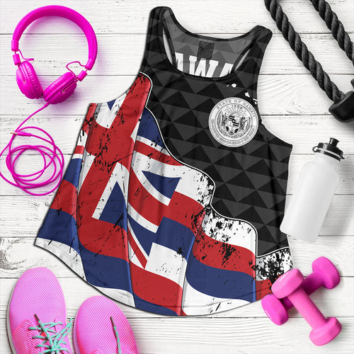 Hawaii Women Tank Flag Alohawaii Kakau Pattern