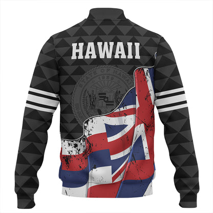 Hawaii Baseball Jacket Flag Alohawaii Kakau Pattern