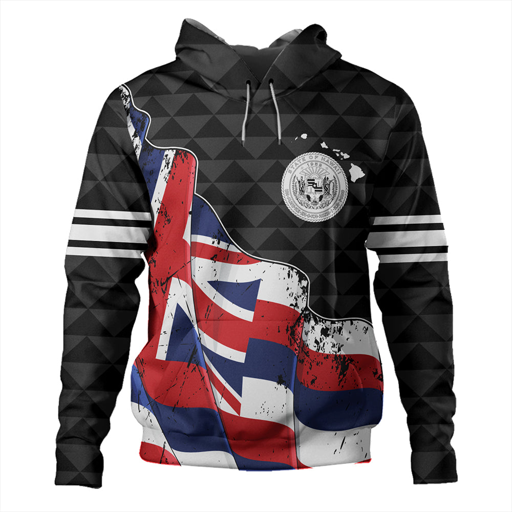 Hawaii Hoodie Flag Alohawaii Kakau Pattern