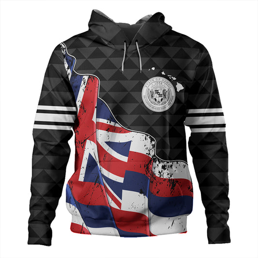 Hawaii Hoodie Flag Alohawaii Kakau Pattern