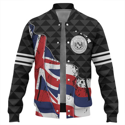 Hawaii Baseball Jacket Flag Alohawaii Kakau Pattern
