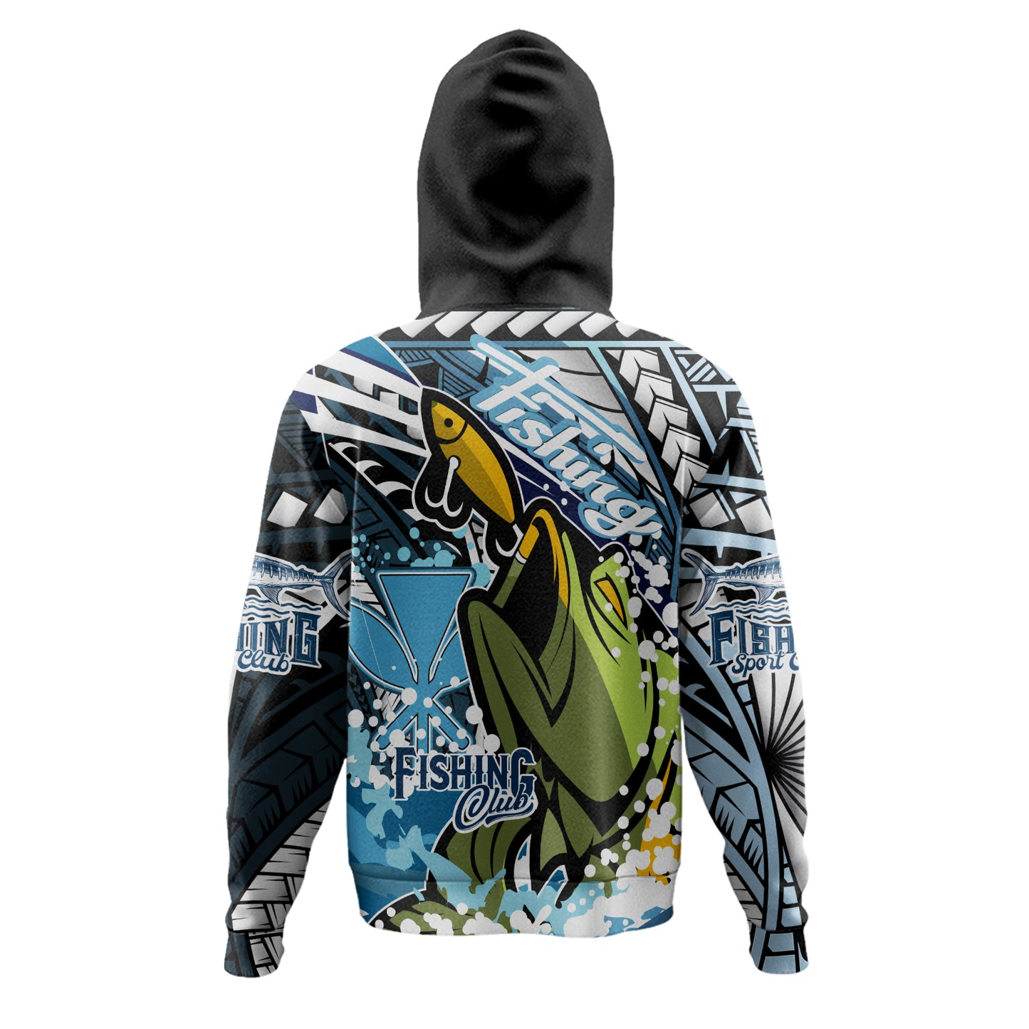 Hawaii Hoodie Custom Polynesian Fishing Club Tribal Style