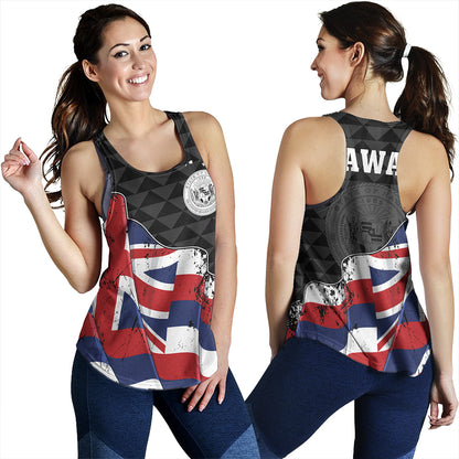 Hawaii Women Tank Flag Alohawaii Kakau Pattern