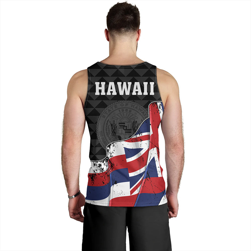 Hawaii Tank Top Flag Alohawaii Kakau Pattern
