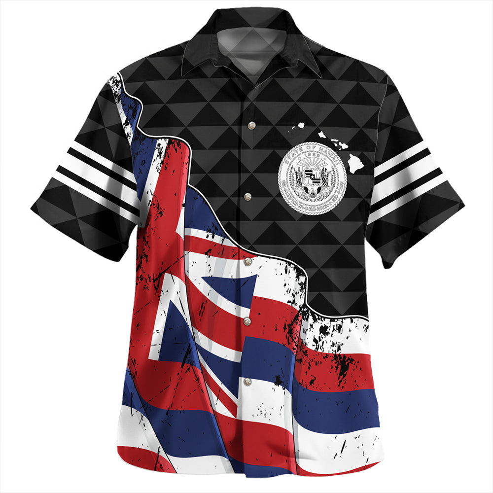 Hawaii Hawaiian Shirt Flag Alohawaii Kakau Pattern