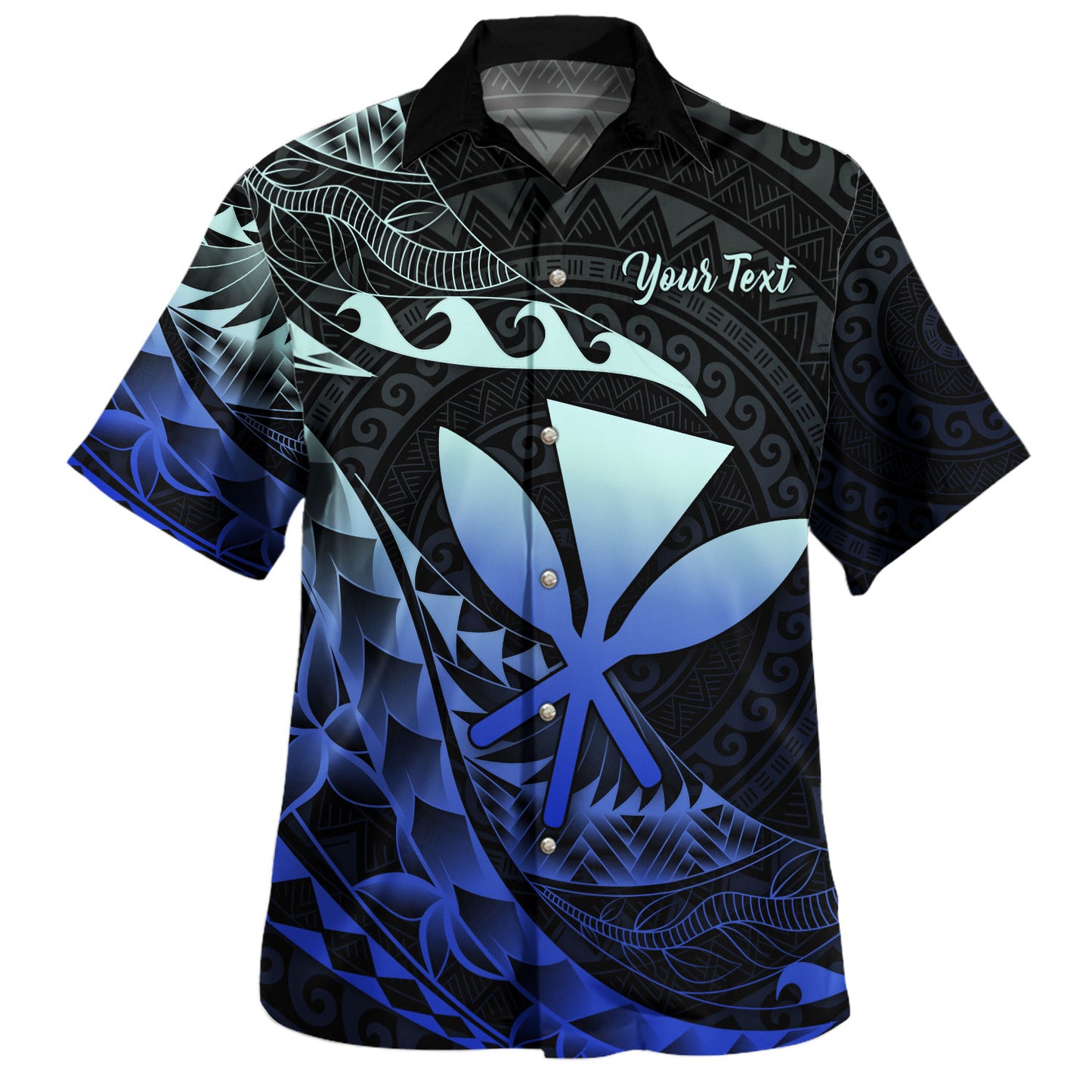 Hawaii Hawaiian Shirt Custom Kanaka Polynesian Tribal Tattoo Classic Style