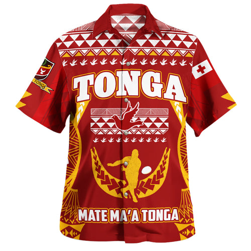 Tonga Hawaiian Shirt Mate Ma'a Tonga Rugby Pride Tapa Style