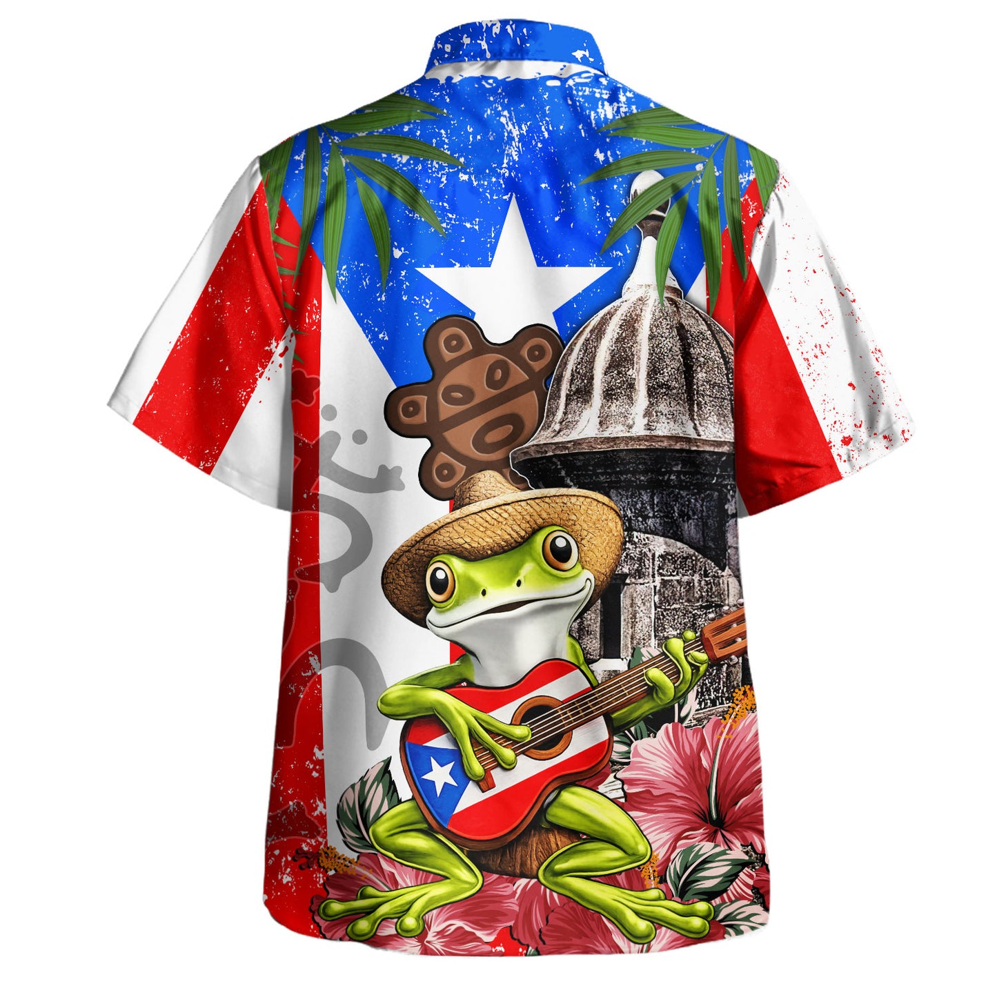 Puerto Rico Hawaiian Shirt Coqui Island Serenade Style