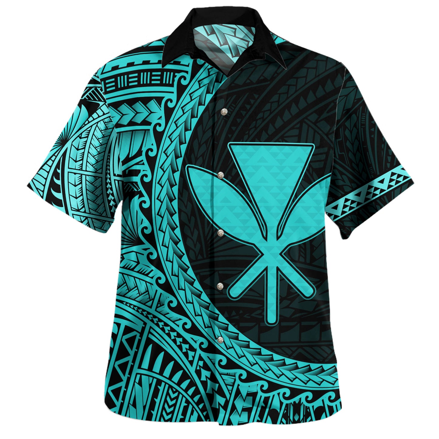 Hawaii Hawaiian Shirt Kanaka Pacific Tattoo Circle Style