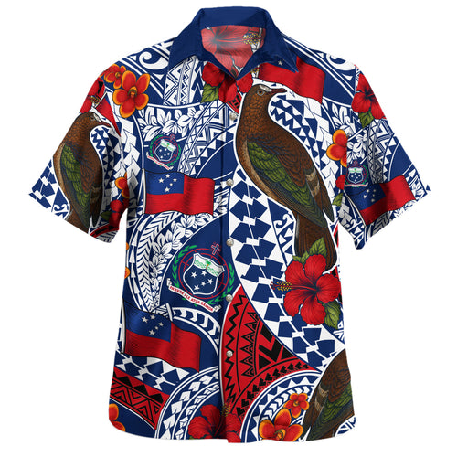 Samoa Hawaiian Shirt Polynesian Manumea Teuila Pattern