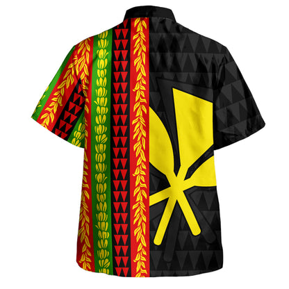 Hawaii Hawaiian Shirt Flag Tribal Stripe Island Pride Style