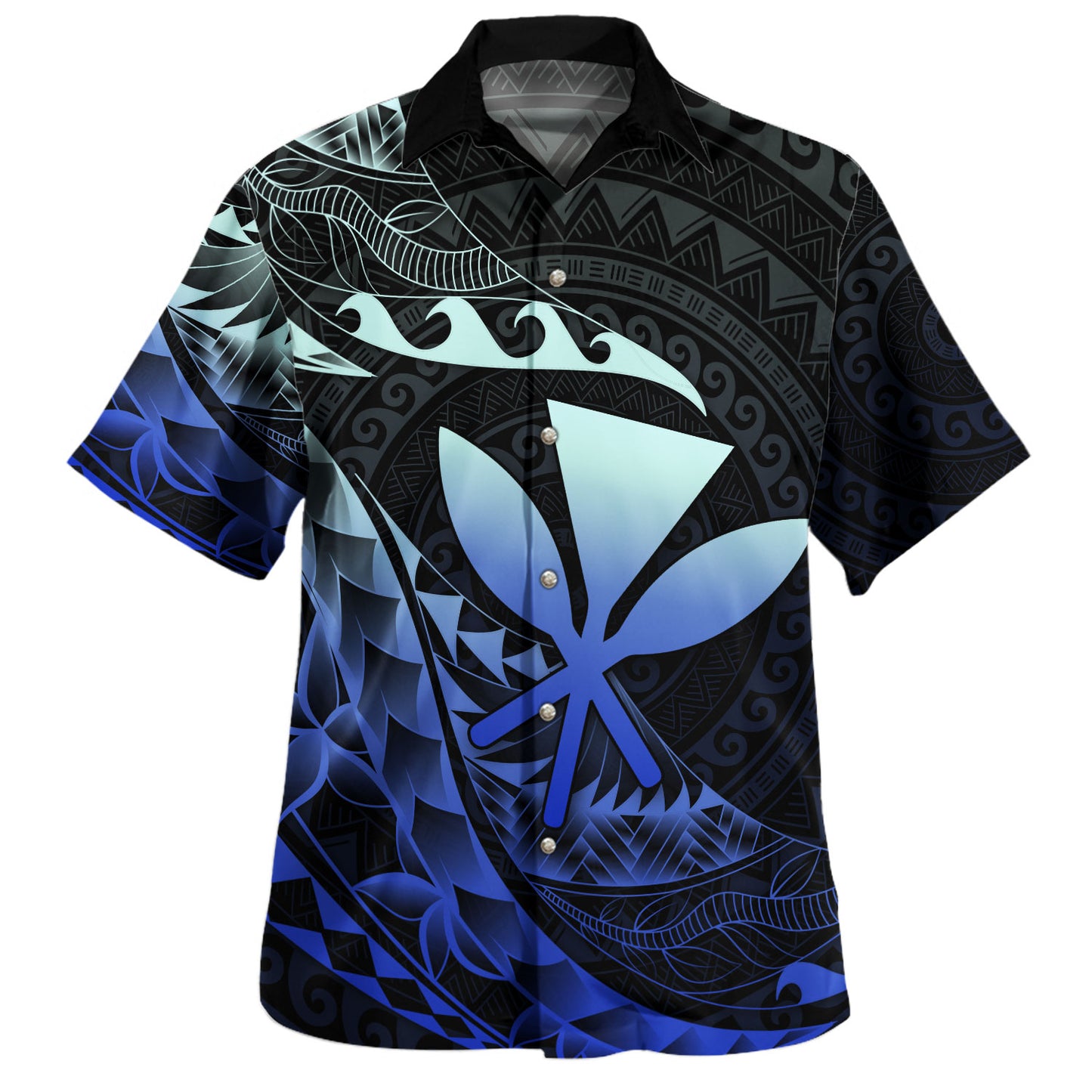 Hawaii Hawaiian Shirt Custom Kanaka Polynesian Tribal Tattoo Classic Style