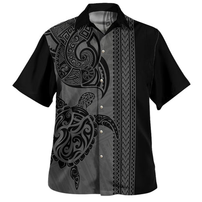 Hawaii Hawaiian Shirt Turtle Polynesia Tribal Tattoo