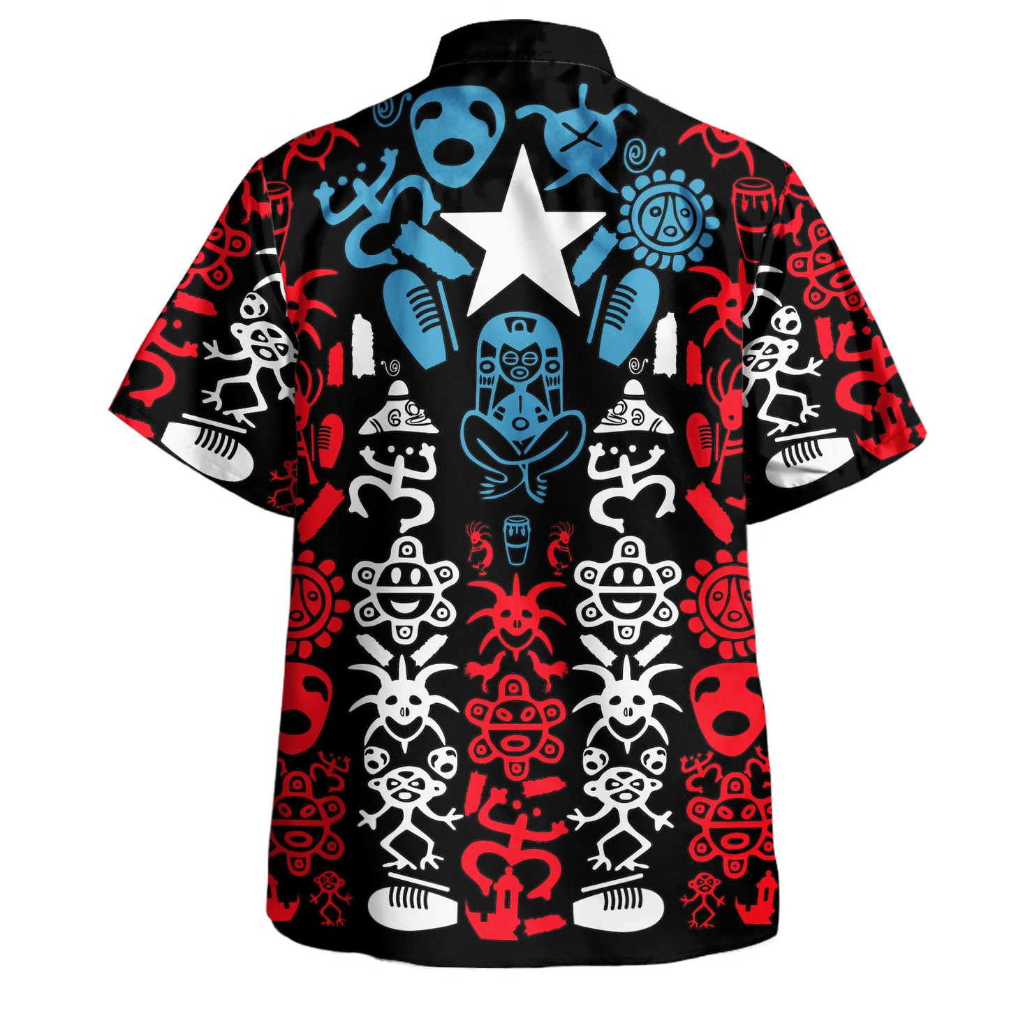 Puerto Rico Hawaiian Shirt Taino Flag